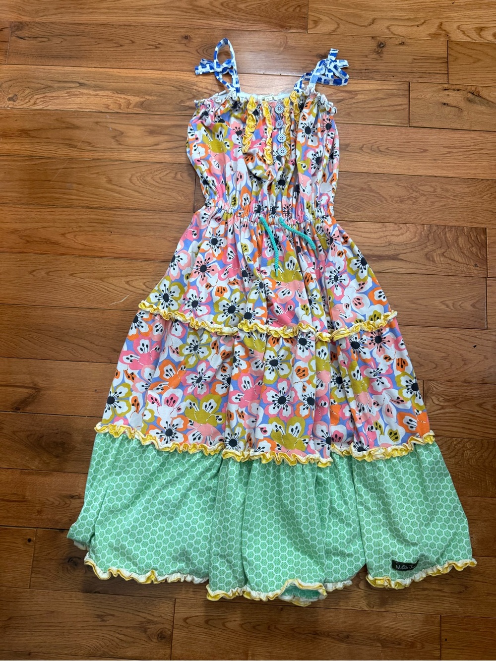 Matilda Jane ‘Adventure Begins Tell Me More’ Girls Tiered Maxi Dress